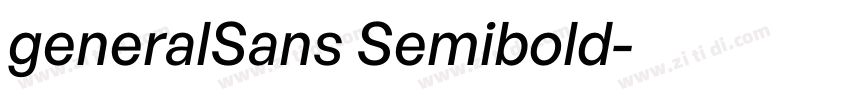 generalSans Semibold字体转换